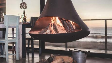 Kaminofen im Wohnzimmer