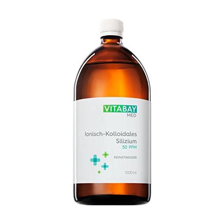 Vitabay Kolloidales Silizium 50 PPM • 1000 ml • Hochdosiert • Reinheitsstufe...