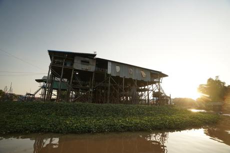 Floating Village Kampong Phlouk  und Pilzfarm bei Siem Reap