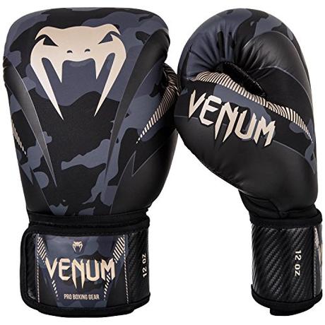 Venum Impact Boxhandschuhe Thai Boxen, Kick Boxing, Dunkel Tarnen/Sand, 12 oz