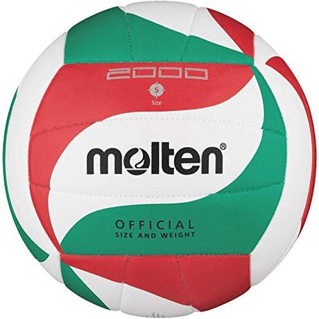 Molten V5M2000 Top Training Volleyball Gr. 5 Ball,Weiß/Grün/Rot,5