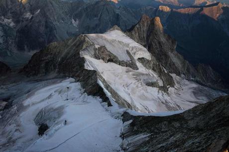 Zinalrothorn Nordgrat Glacier du Mountet