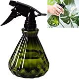 Yrzper Gießkanne für Zimmerpflanzen, Sprühflasche mit abnehmbarer Düse für Pflanzen, Sukkulenten, Gartenblumen, klein, modern, durchscheinend, Sprühflasche für Bonsai-Pflanzen (grün)