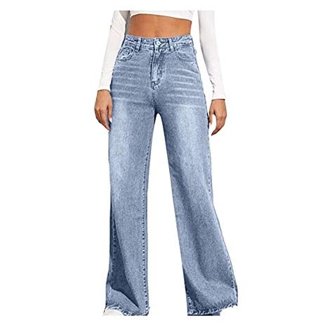 BIBOKAOKE Baggy Jeans Damen High Waist Straight...