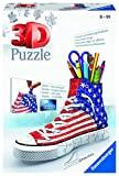 Ravensburger 3D Puzzle 12549 Sneaker American Style - Praktischer Stiftehalter - 108 Teile - Schreibtisch-Organizer für Kinder ab 8 Jahren