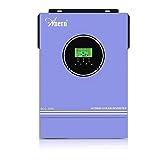 Anern 3000W Solar Hybrid Wechselrichter 24V DC auf 220V/230V AC mit 80A MPPT Solarregler Max. PV-Eingang 400V, Arbeit mit 24V Blei-Säure und Lithium Batterien