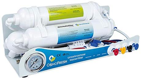 OsmoFresh Osmoseanlage Smartline Gold 125 GPD | Umkehrosmose Wasserfilter bis zu 475L Tagesleistung Direct Flow Frischwasser - kein Tank erforderlich | Aquaristik | Meerwasseraquaristik