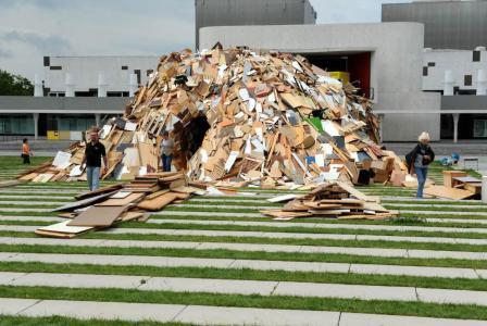 Das große Knirschen: Müllberg mitten in Darmstadt