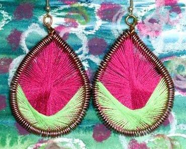 Peruvian Thread Art Earrings