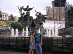 Denkmal für die Stadtgründer mit Ivan und Vlada