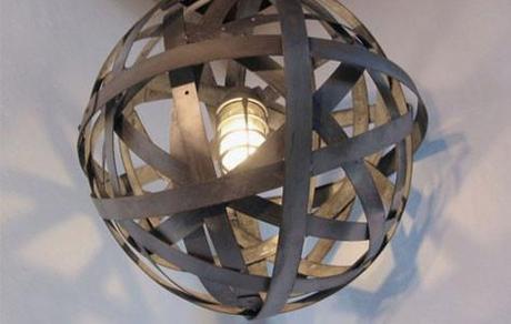 Drink Up Orbits: A Chandelier Made from Wine Barrels