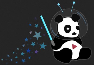 Der Cosmic panda auf YouTube bringt neues Design