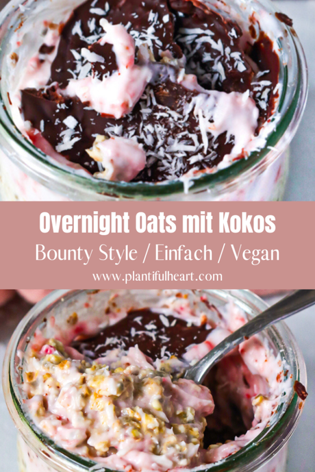 Einfache Overnight Oats mit Kokos (Bounty Style)