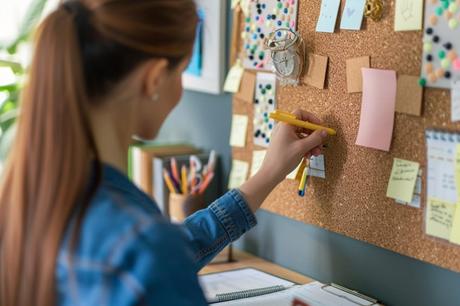 accessorizing a corkboard