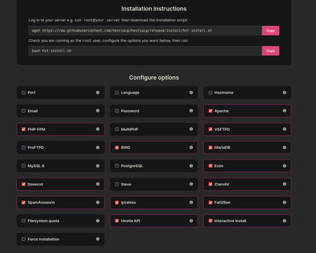 Wie installiere ich Hestia Control Panel auf Debian 12?