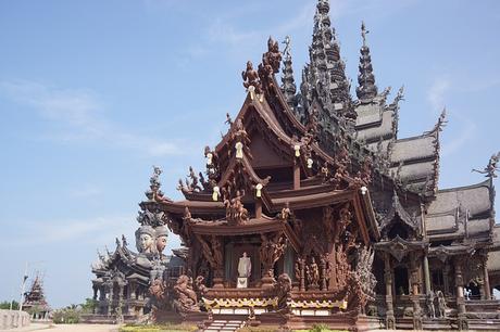 Heiligtum der wahrheit in Pattaya thailand