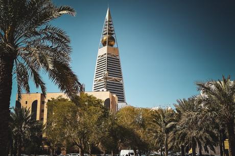 Riyadh Skyline aus dem Stadtpark