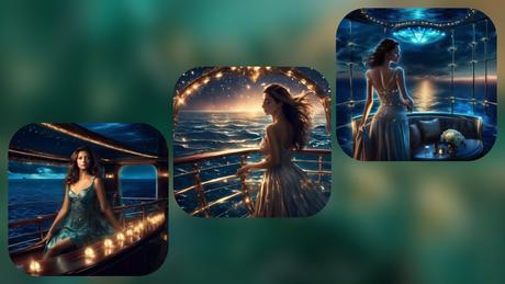 Ocean Hearts – Admire the Lights von Isabel Clivia