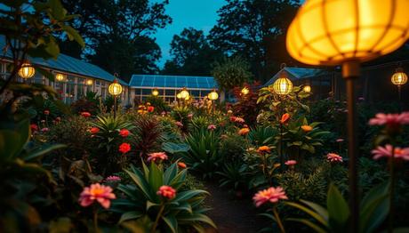 Solarleuchten ökologischer Gartenbau