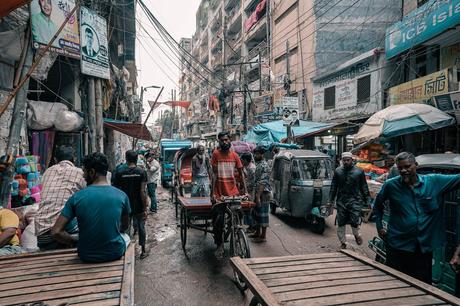 Straßenszene in Dhaka