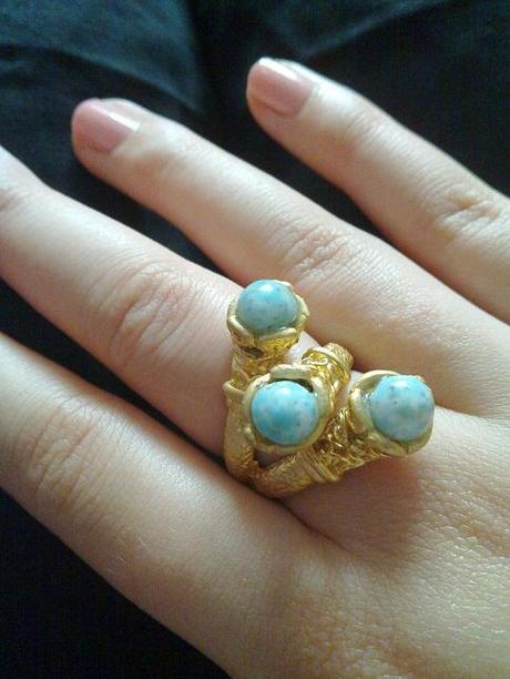 Arrived: Turquoise Arty Ring.