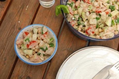 Teff-Kichererbsen-Salat mit Tahini-Lemon Dressing