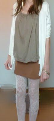 OOTD: Brown and White!