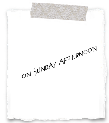 Sunday afternoon/ Sonntag nachmittags