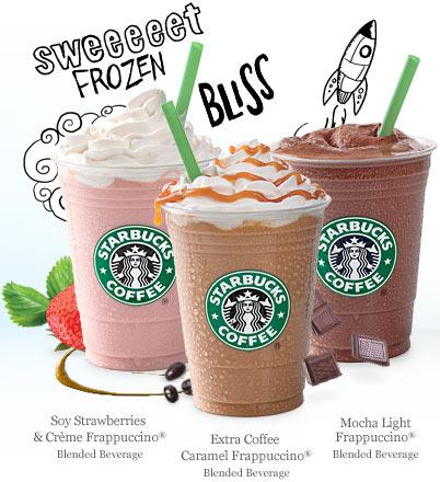 Starbucks Happy Hour: 50% auf ALLE Frappuccinos & Iced Shaken Teas