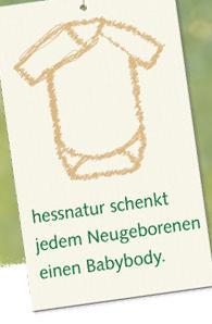Kostenloser Babybody für 2011 geborene Babys von hessnatur