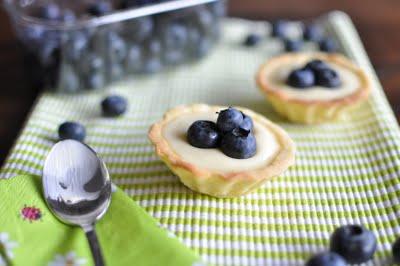 Tartelettes mit Blaubeeren