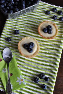 Tartelettes mit Blaubeeren