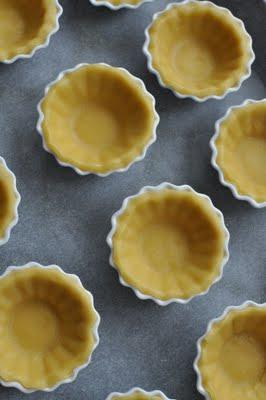 Tartelettes mit Blaubeeren