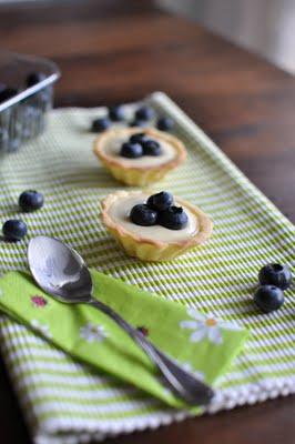 Tartelettes mit Blaubeeren