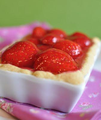 American Cheesecake mit Erdbeeren