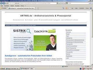 Kostenlos Pressemitteilungen bei "ARTNIS.de" veröffentlichen