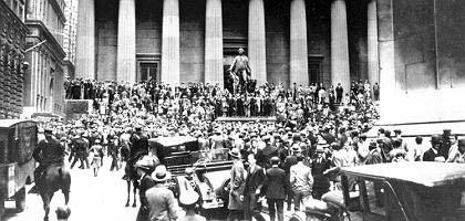 Börsencrash in New York im Herbst 1929: Entwarnungen kamen zu früh