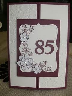 Karte zum 85. Geburtstag