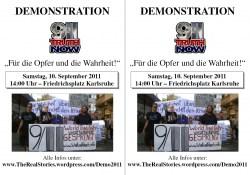 9/11-Demo: Flyer zum Selberdrucken
