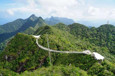 Die Langkawi Skybridge von oben