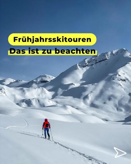 Steile Aufstiege auf knusprigem Harschdeckel, die Sonne im Gesicht und die krönende Abfahrt im Butterfirn. ☀️⛷️ Wir alle lieben sie, die Tage im Frühjahr, an denen auf Ski (fast) alles möglich ist. 👉 Mit diesen Tipps gelingt die perfekte Frühjahrsskitour! #swipeleft