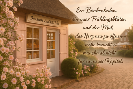 Frühlingsgefühle im kleinen Bonbonladen am Meer von Julia Rogasch