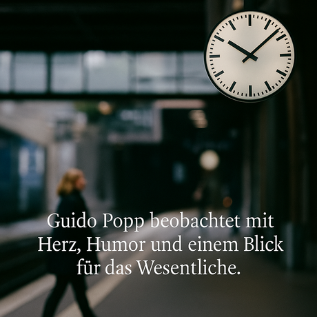 Frauen, die aus Zügen schauen von Guido Popp