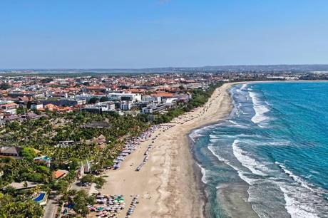 Drohnenaufnahme Bali Strand