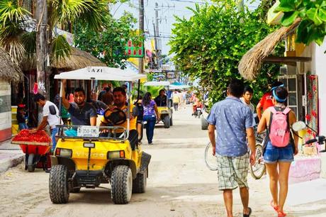 Golfkart auf Holbox