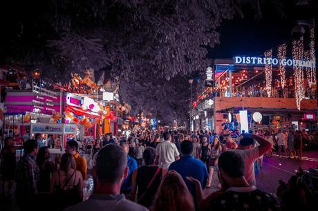 Silvester Playa del Carmen bei Nacht