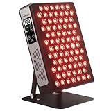 FliKEZE Infrarotlampe, 78 LEDs Dual-Chip, 660/850nm Rotlichttherapie Panel Lampe, Schmerzlinderung, Energieboost, Verstellbarer Ständer, Extra Augenschutzbrillen Inklusive