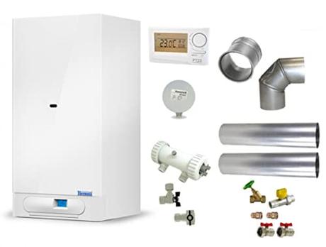 Thermona Gastherme - Komplettpaket | Heizwerttherme & Kombitherme | 20 kW | Therm 20 CXE.AA |...