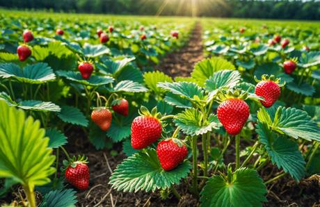 Erdbeeren bienenfreundliche Balkonplanzen