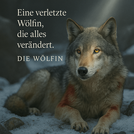 Die Schattenwölfin der Rocky Mountains von Natascha Birovljev